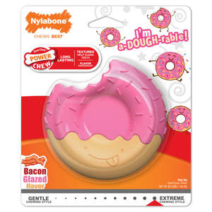 Chew Fetch Tug Toys: Power Chew Bacon Glazed Donut