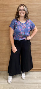 Products: Women's Natural Linen Tunic with Button Back - The Dressing Room NZ