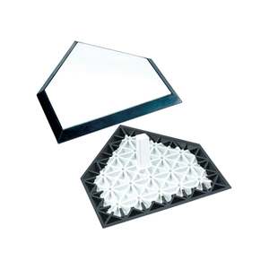 Training Equipment: Champro Pro-Style Waffle Bottom Home Plate (BO3OW)