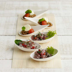 Green Bean: Disposable Canape Dishes - in 5 shapes