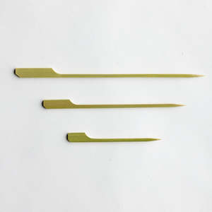 Green Bean Bamboo Paddle Skewer - Tepokushi - in 3 sizes, 50 per box