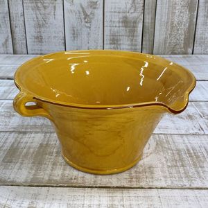 Spanish Terracotta Narrow Based Bowls with Handles & Lip - 3 Colours, 2 Sizes