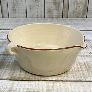 Spanish Terracotta Wide Based Bowls with Handles & Lip - 3 Colours