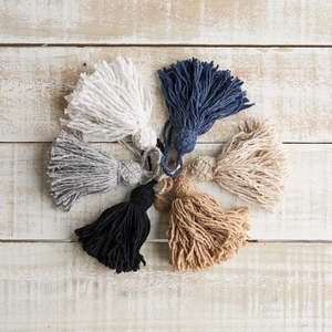 French Market Baskets: Wool Tassels Made In Morocco - 6 Colours