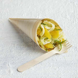 Single Use Table Serve Ware: Disposable Cones - In 3 Sizes
