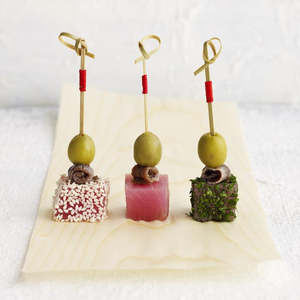 Disposable Bamboo Skewer With Red String