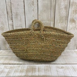 Moroccan Esparto Log Basket By Le Panier