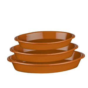 Cookware: Spanish Terracotta Roasting & Baking Dish - Oval 3 Sizes