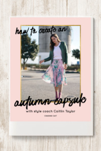 Ebooks: HARD COPY How to Create An Autumn Capsule Wardrobe Book