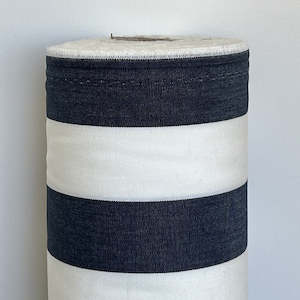 Amalfi Stripe Indigo Outdoor Fabric