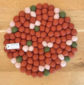 Homewares: Felt Ball Pot Stands