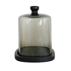 Decor: Perfumery Glass Dome w Wooden Base