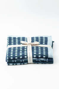 Bath: Basento Denim Washcloths