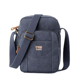 Bags: Troop Zip Top Cross Body Bag Blue