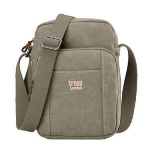 Bags: Troop Zip Top Cross Body Bag Khaki
