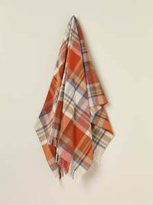 Throws Blankets: Portree Orange Throw