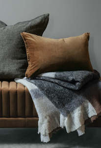Bivio Graphite/Sienna Throw
