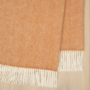 Throws Blankets: Lindis Apricot Throw