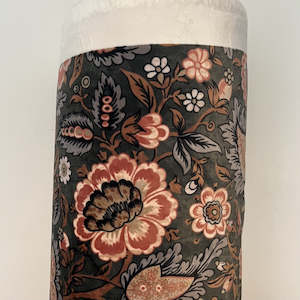 Printed Velvets: Sherbourne Olive Velvet Fabric