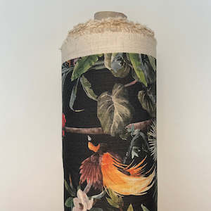 Toucan Noir Fabric