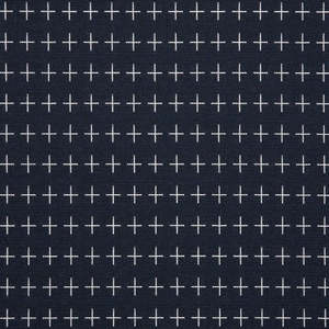 Plus Grid Indigo Sunbrella Outdoor Fabric