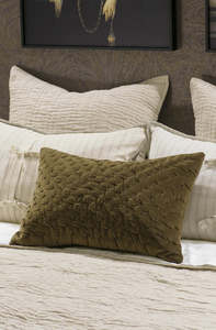 Cushions Throws: Mica Cushion - Deep Moss