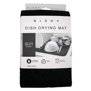 Dish Drying Mat - Black