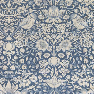 Cherry Thief Wedgewood Fabric