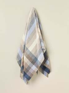 Throws Blankets: Woodale Blue Throw