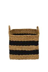 Baskets: Black Stripe Basket Square