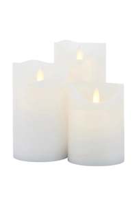 Rechargeable Sara Candles - Set of 3