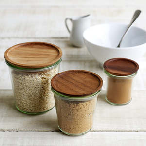 Kitchen: Weck Wooden Lid SML