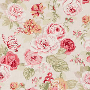 Oilcloth Enduits: Greta Old Rose Oilcloth