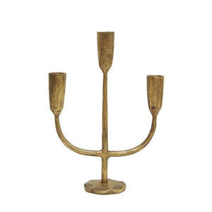 Dax 3 Light Gold Candlestand