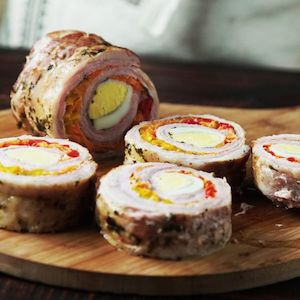 Christmas Mains: Stuffed beef flank roll