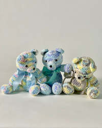 Children Babies: Hand-Crocheted Teddy Bear - Multi Coloured