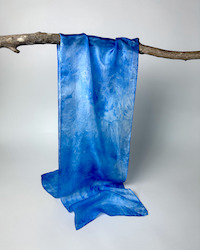 Lifestyle: Earths Wisdom - Silk Scarf - Blue