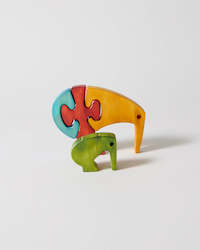 Children Babies: Wooden Kiwi Puzzle