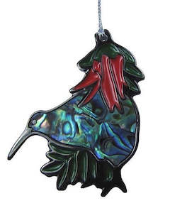NZ Native Bird Decoration - Paua Kiwi