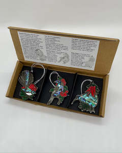 NZ Native Birds Decorations - Boxed Set