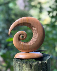 Sculpture: Koru Sculpture - Kauri