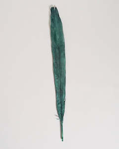 Copper Peacock Feather - Green Patina