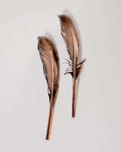 Sculpture: Copper Feathers - Medium