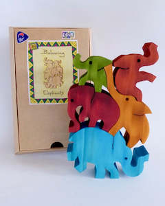 Toys: Balancing Elephants - Boxed Set - Coloured