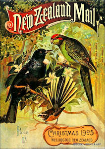 Nz Retro Prints: Vintage NZ Tourism Prints - NZ Native Birds