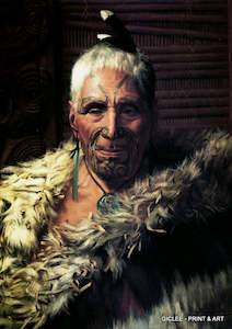 Goldie Vintage Prints: Vintage Print - C. F Goldie - Perema Te Pahu - Tuhourangi Ngati Wahiao