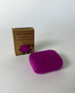 Nz Skincare: Felted Soap - Rose