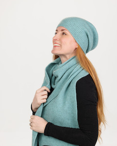 Knitwear Possum Merino: Slouch Beanie - Possum Merino