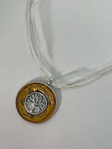 Jewellery: Upcycled Jewellery - Tree of Life Necklace - Gold