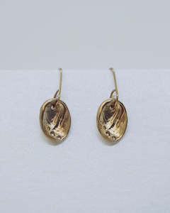 Paua Gold Earrings